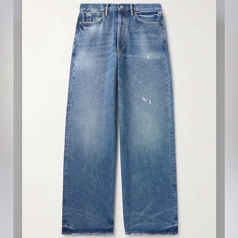 Acne Studios Relaxed Fit Unisex Jeans in Blue - Picture 4 of 4